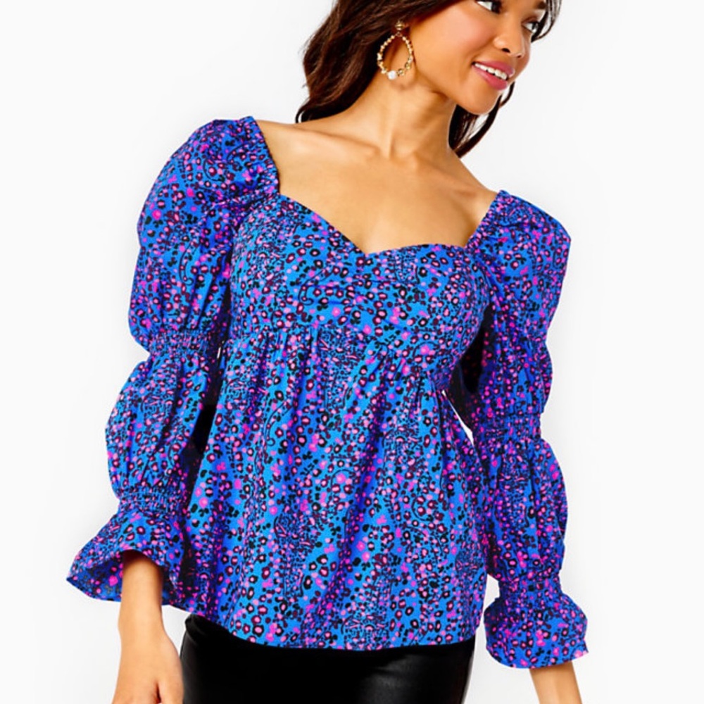 NWT Lilly Pulitzer Preslee Babydoll Top